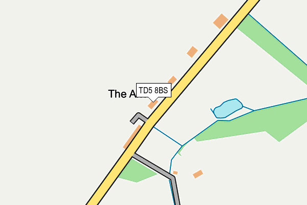 TD5 8BS map - OS OpenMap – Local (Ordnance Survey)