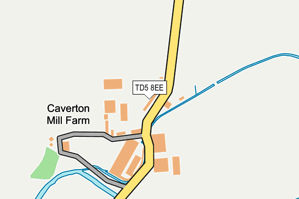 TD5 8EE map - OS OpenMap – Local (Ordnance Survey)