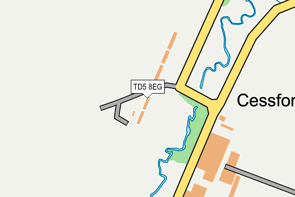 TD5 8EG map - OS OpenMap – Local (Ordnance Survey)
