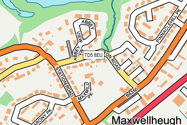 TD5 8EU map - OS OpenMap – Local (Ordnance Survey)
