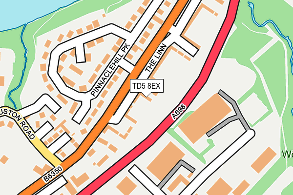 TD5 8EX map - OS OpenMap – Local (Ordnance Survey)