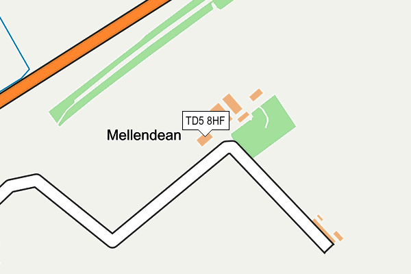 TD5 8HF map - OS OpenMap – Local (Ordnance Survey)