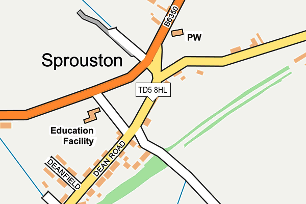 TD5 8HL map - OS OpenMap – Local (Ordnance Survey)