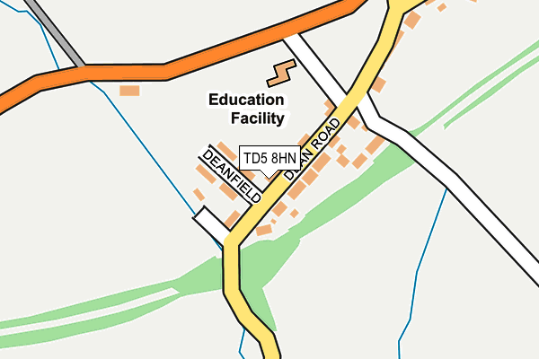 TD5 8HN map - OS OpenMap – Local (Ordnance Survey)