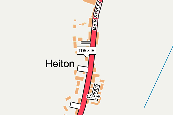 TD5 8JR map - OS OpenMap – Local (Ordnance Survey)