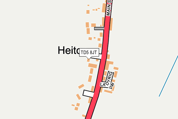 TD5 8JT map - OS OpenMap – Local (Ordnance Survey)