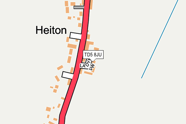 TD5 8JU map - OS OpenMap – Local (Ordnance Survey)