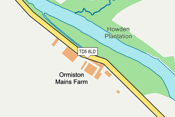 TD5 8LD map - OS OpenMap – Local (Ordnance Survey)