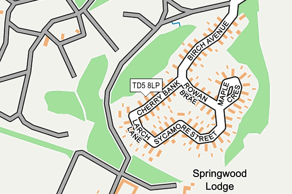 TD5 8LP map - OS OpenMap – Local (Ordnance Survey)