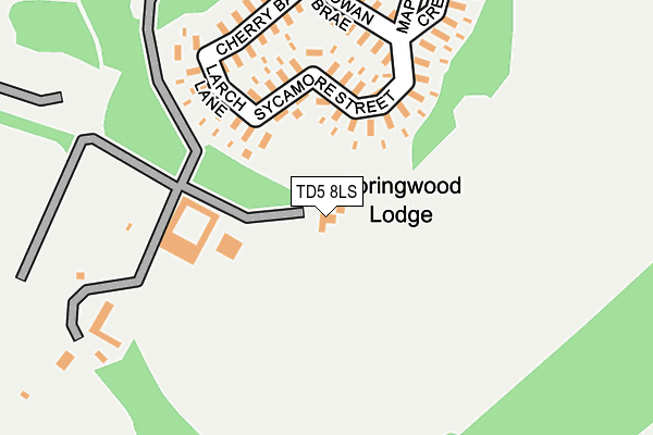 TD5 8LS map - OS OpenMap – Local (Ordnance Survey)