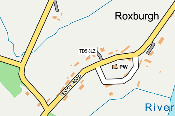 TD5 8LZ map - OS OpenMap – Local (Ordnance Survey)