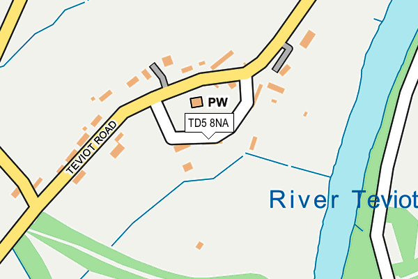 TD5 8NA map - OS OpenMap – Local (Ordnance Survey)
