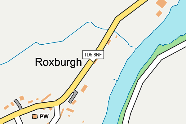 TD5 8NF map - OS OpenMap – Local (Ordnance Survey)