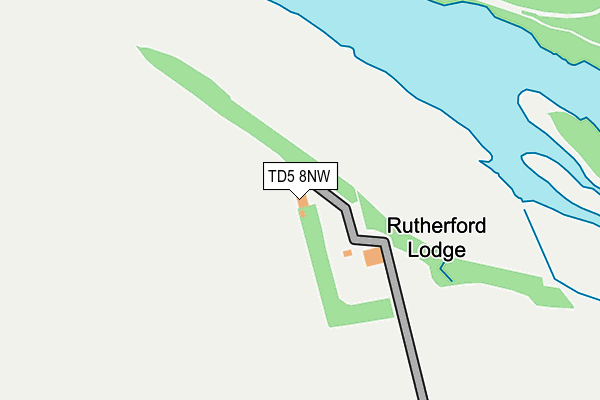 TD5 8NW map - OS OpenMap – Local (Ordnance Survey)
