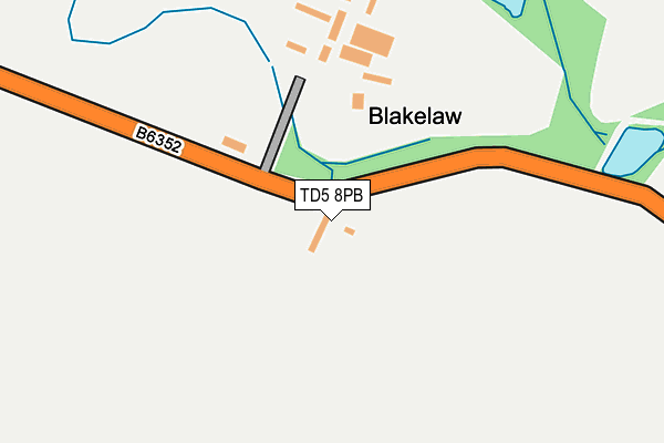 TD5 8PB map - OS OpenMap – Local (Ordnance Survey)