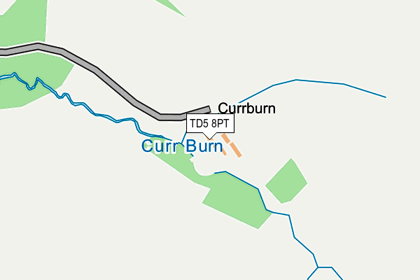 TD5 8PT map - OS OpenMap – Local (Ordnance Survey)