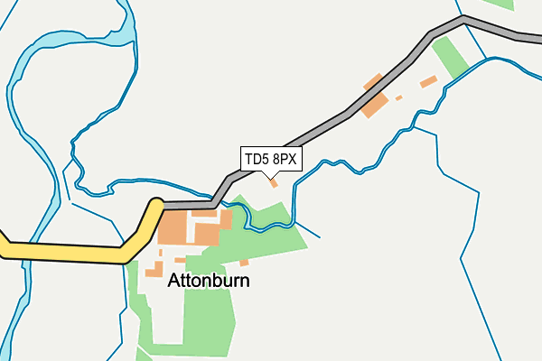 TD5 8PX map - OS OpenMap – Local (Ordnance Survey)