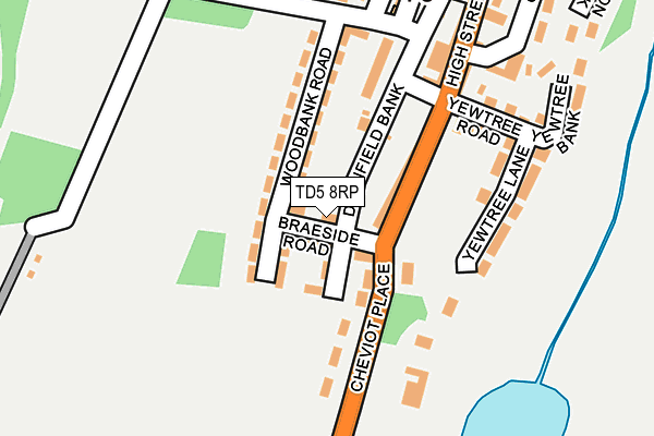 TD5 8RP map - OS OpenMap – Local (Ordnance Survey)