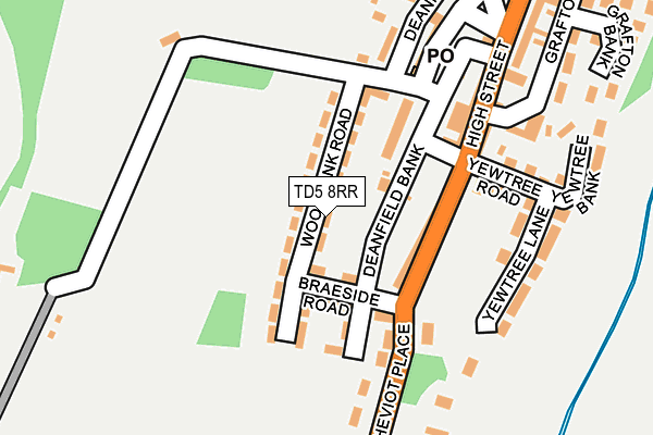 TD5 8RR map - OS OpenMap – Local (Ordnance Survey)