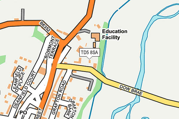 TD5 8SA map - OS OpenMap – Local (Ordnance Survey)