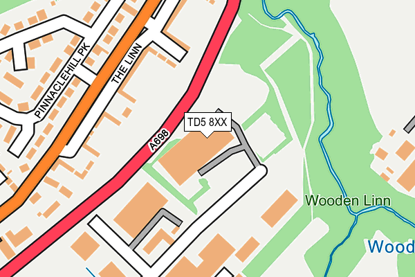 TD5 8XX map - OS OpenMap – Local (Ordnance Survey)