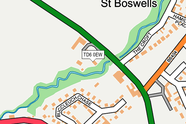 TD6 0EW map - OS OpenMap – Local (Ordnance Survey)