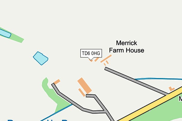 TD6 0HG map - OS OpenMap – Local (Ordnance Survey)