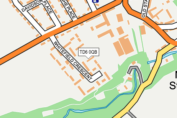 TD6 0QB map - OS OpenMap – Local (Ordnance Survey)