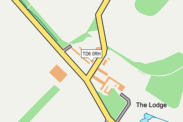 TD6 0RH map - OS OpenMap – Local (Ordnance Survey)