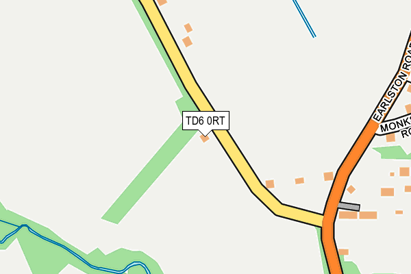 TD6 0RT map - OS OpenMap – Local (Ordnance Survey)