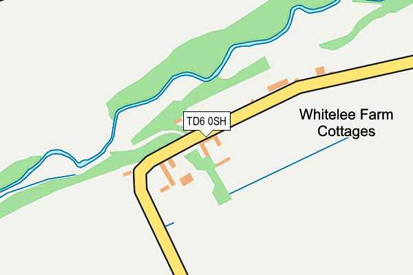 TD6 0SH map - OS OpenMap – Local (Ordnance Survey)