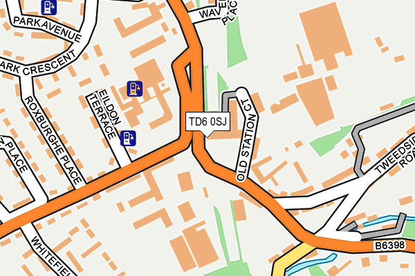 TD6 0SJ map - OS OpenMap – Local (Ordnance Survey)