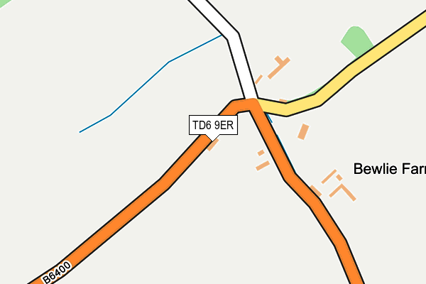 TD6 9ER map - OS OpenMap – Local (Ordnance Survey)
