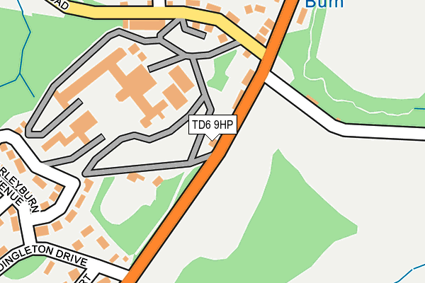 TD6 9HP map - OS OpenMap – Local (Ordnance Survey)