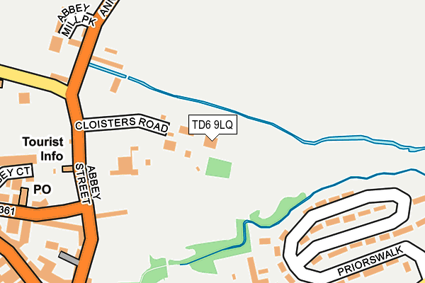 TD6 9LQ map - OS OpenMap – Local (Ordnance Survey)