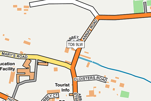 TD6 9LW map - OS OpenMap – Local (Ordnance Survey)