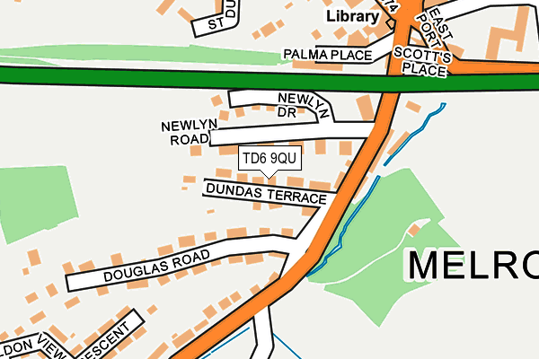 TD6 9QU map - OS OpenMap – Local (Ordnance Survey)