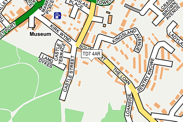 TD7 4AR map - OS OpenMap – Local (Ordnance Survey)