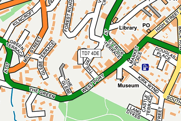 TD7 4DE map - OS OpenMap – Local (Ordnance Survey)