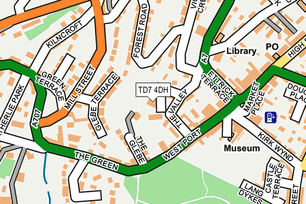 TD7 4DH map - OS OpenMap – Local (Ordnance Survey)