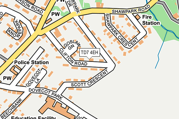 TD7 4EH map - OS OpenMap – Local (Ordnance Survey)