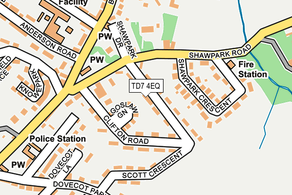 TD7 4EQ map - OS OpenMap – Local (Ordnance Survey)