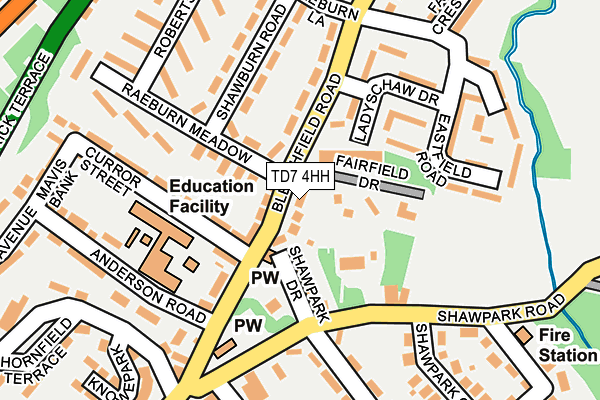 TD7 4HH map - OS OpenMap – Local (Ordnance Survey)