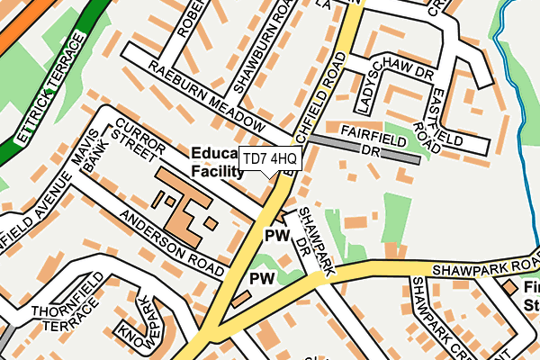 TD7 4HQ map - OS OpenMap – Local (Ordnance Survey)