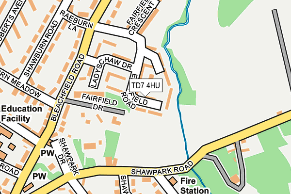 TD7 4HU map - OS OpenMap – Local (Ordnance Survey)