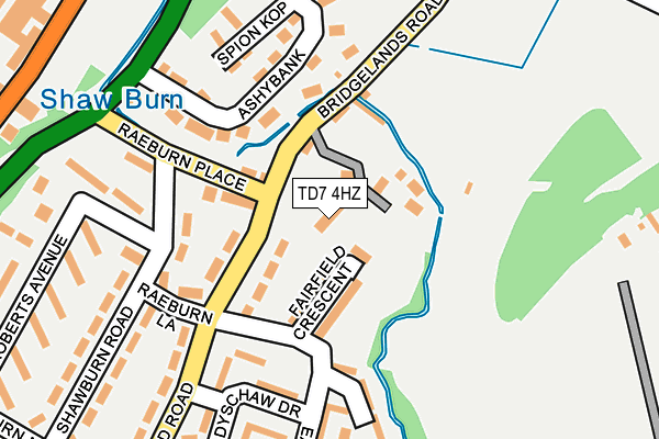 TD7 4HZ map - OS OpenMap – Local (Ordnance Survey)