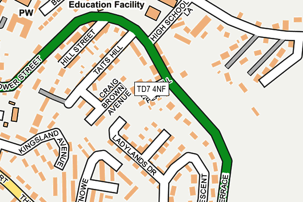 TD7 4NF map - OS OpenMap – Local (Ordnance Survey)