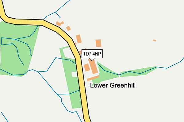 TD7 4NP map - OS OpenMap – Local (Ordnance Survey)