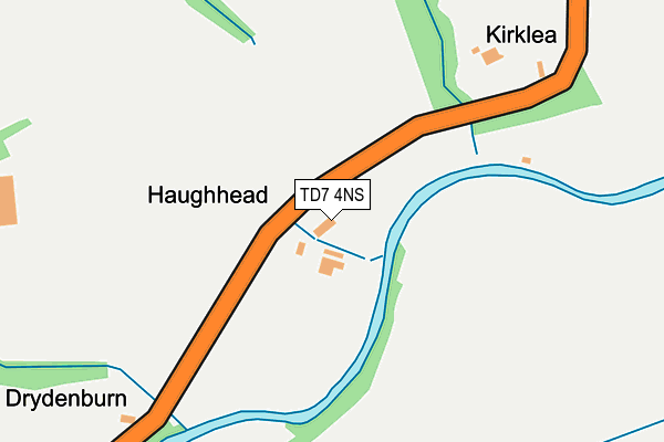 TD7 4NS map - OS OpenMap – Local (Ordnance Survey)