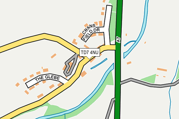 TD7 4NU map - OS OpenMap – Local (Ordnance Survey)